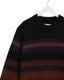 WAX LONDON WILDE CREW THICK KNIT -BLACK / DARK MULTI