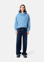 AXEL ARIGATO DISTORT WASHED HOODIE - DARK CORNFLOWER BLUE
