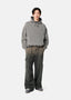 AXEL ARIGATO DISTORT WASHED HOODIE - STEEL GREY