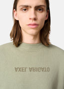 AXEL ARIGATO DISTORT WASHED SWEATSHIRT - DUSTY GREEN