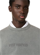 AXEL ARIGATO DISTORT WASHED SWEATSHIRT - STEEL GREY