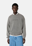 AXEL ARIGATO DISTORT WASHED SWEATSHIRT - STEEL GREY