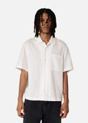 AXEL ARIGATO LIDO STRIPED SHIRT - WHITE