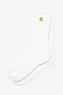 Carhartt WIP CHASE SOCKS - WHITE/GOLD
