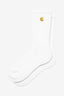 Carhartt WIP CHASE SOCKS - WHITE/GOLD