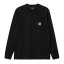 Carhartt WIP L/S POCKET TEE- BLACK