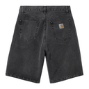 Carhartt WIP LANDON SHORT - BLACK HEAVY STONE WASH