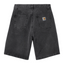 Carhartt WIP LANDON SHORT - BLACK HEAVY STONE WASH