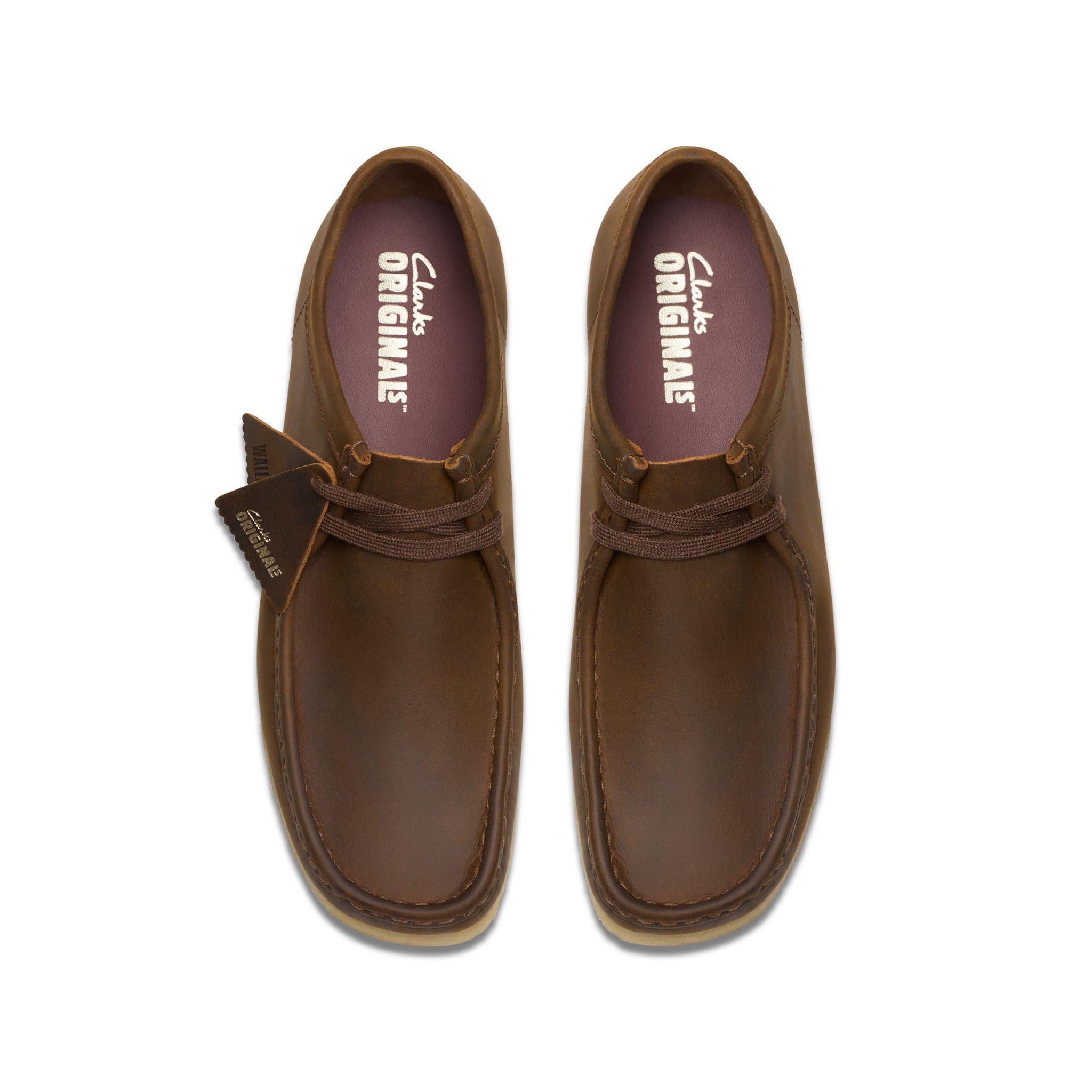 Clarks Originals WALLABEE BEESWAX - BROWN – North Designerwear