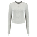 DAILY PAPER LADIES LOGO RIB TOP - GREY