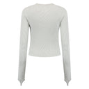 DAILY PAPER LADIES LOGO RIB TOP - GREY