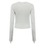 DAILY PAPER LADIES LOGO RIB TOP - GREY
