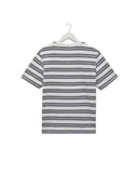 WAX LONDON MILTON WAFFLE TEE- ECRU / MULTI