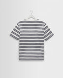 WAX LONDON DEAN TEE - ECRU/NAVY