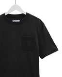 WAX LONDON DEAN POCKET TEE - WASHED BLACK