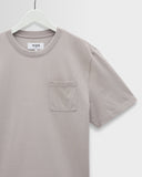 WAX LONDON DEAN POCKET TEE - WASHED CLAY