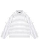 SUMMIT STRIPE LONG SLEEVE TEE - GREY/WHITE