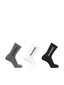 SALOMON EVERYDAY CREW SOCKS 3 PACK -  MULTI GREY