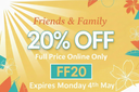 Friends & Family Desktop Banner