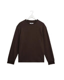 WAX LONDON HAYDEN LS TEE - DARK BROWN
