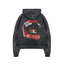 DUKE + DEXTER DR1 RED HELMET HOODIE - VINTAGE BLACK