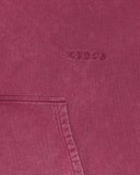 EDWIN AXIOM HOODED SWEAT - RED PLUM