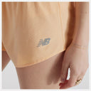 LADIES NEW BALANCE RC SHORT 3 IN - PEACH