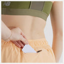 LADIES NEW BALANCE RC SHORT 3 IN - PEACH