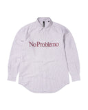 No Problemo STRIPE OXFORD SHIRT - RED