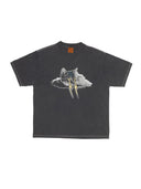 NUDIE JEANS CO KOFFE KARMA KAT TEE - ANTRACITE