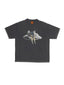 NUDIE JEANS CO KOFFE KARMA KAT TEE - ANTRACITE