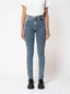 NUDIE JEANS CO LADIES HIGHTOP TILDE - LIGHT STONEWASH