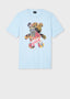 PS PAUL SMITH BEAR COLLAGE TEE - BLUE