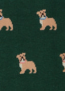 PS PAUL SMITH  SOCKS BULLDOG JACQURD - GREEN