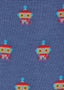 PS PAUL SMITH  SOCKS ROBOT JACQURD - BLUE