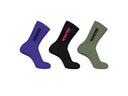 SALOMON EVERYDAY CREW SOCKS 3 PACK - LIBERTY/BLACK