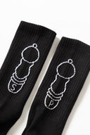 Service Works SALT + PEPPER SOCKS - BLACK