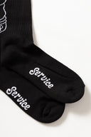 Service Works SALT + PEPPER SOCKS - BLACK