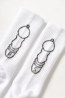 Service Works SALT + PEPPER SOCKS - WHITE