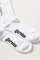 Service Works SALT + PEPPER SOCKS - WHITE