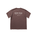 SNOW PEAK GARMENT DYED POCKET TEE - BURGUNDY