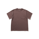 SNOW PEAK GARMENT DYED POCKET TEE - BURGUNDY
