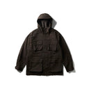 SNOW PEAK TAKIBI CHINO CARGO JACKET - DARK BROWN