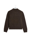 WAX LONDON TRISTAN LS POLO - CHOCOLATE BROWN