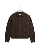 WAX LONDON TRISTAN LS POLO - CHOCOLATE BROWN