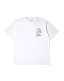 EDWIN PINK CASTLE TEE - WHITE